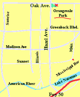 Orangevale Park directions